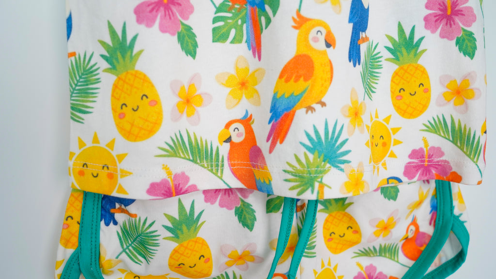 Tropical Paradise Organic Cotton Boys Set | Toddler & Kids Outfit 2T-8T