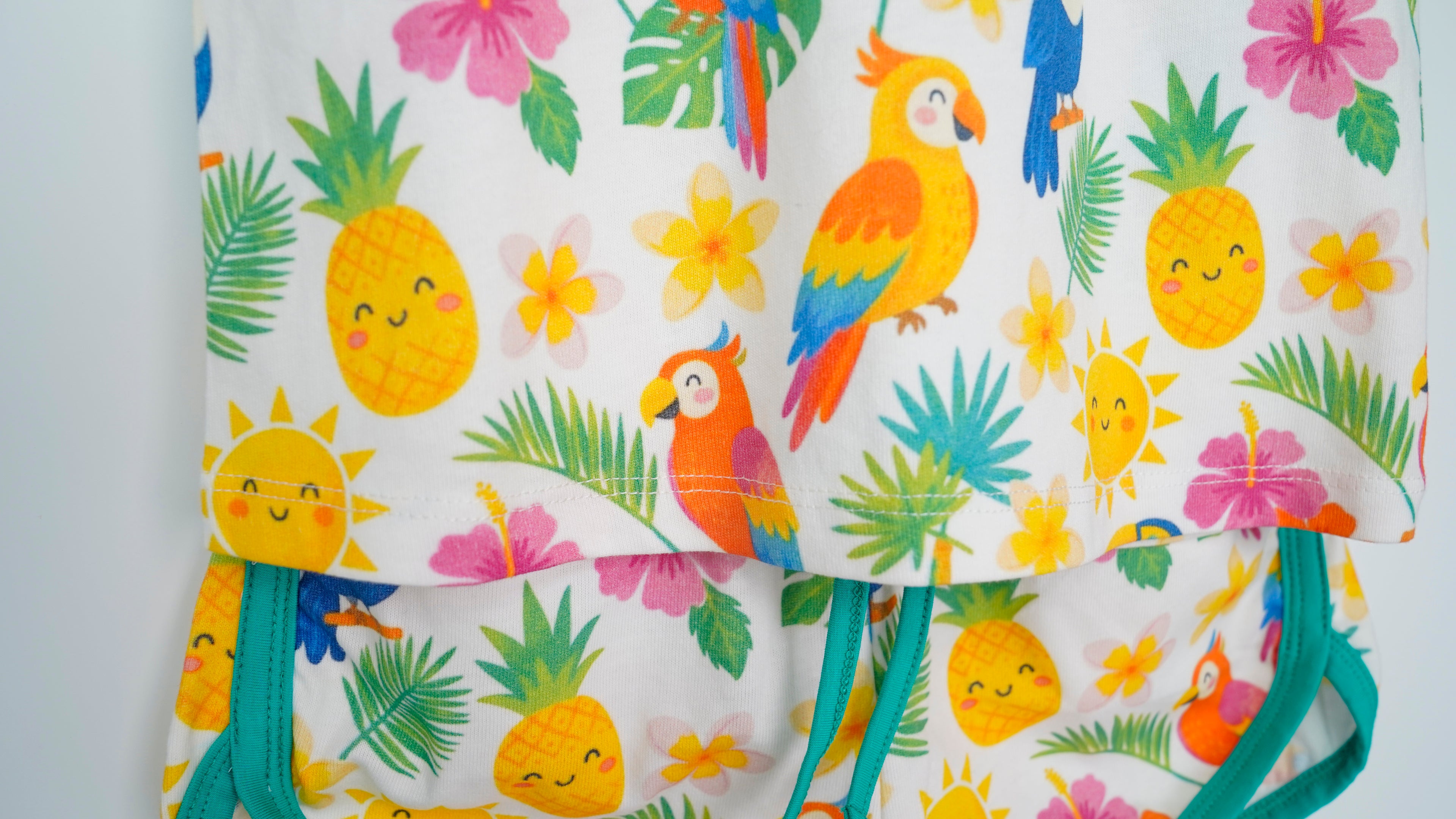Tropical Paradise Organic Cotton Boys Set | Toddler & Kids Outfit 2T-8T