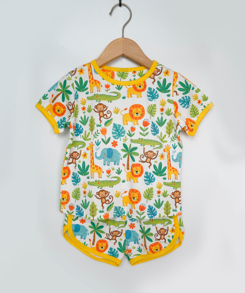 Jungle Safari Organic Cotton Boys Set | Toddler &amp; Kids Outfit 2T-8T