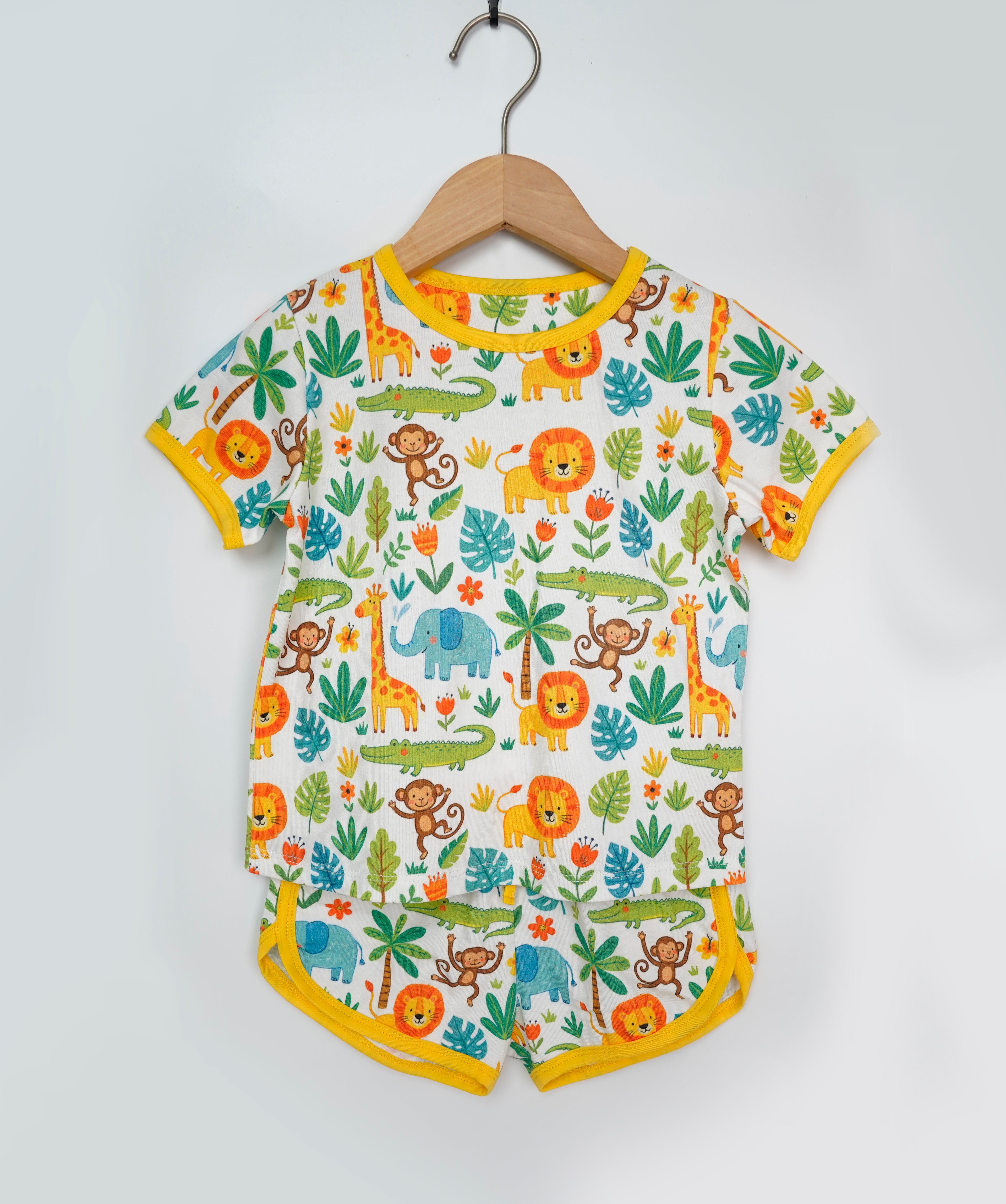 Jungle Safari Organic Cotton Boys Set | Toddler &amp; Kids Outfit 2T-8T