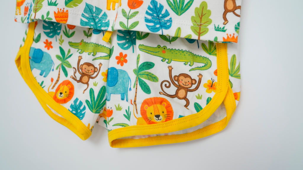 Jungle Safari Organic Cotton Boys Set | Toddler &amp; Kids Outfit 2T-8T