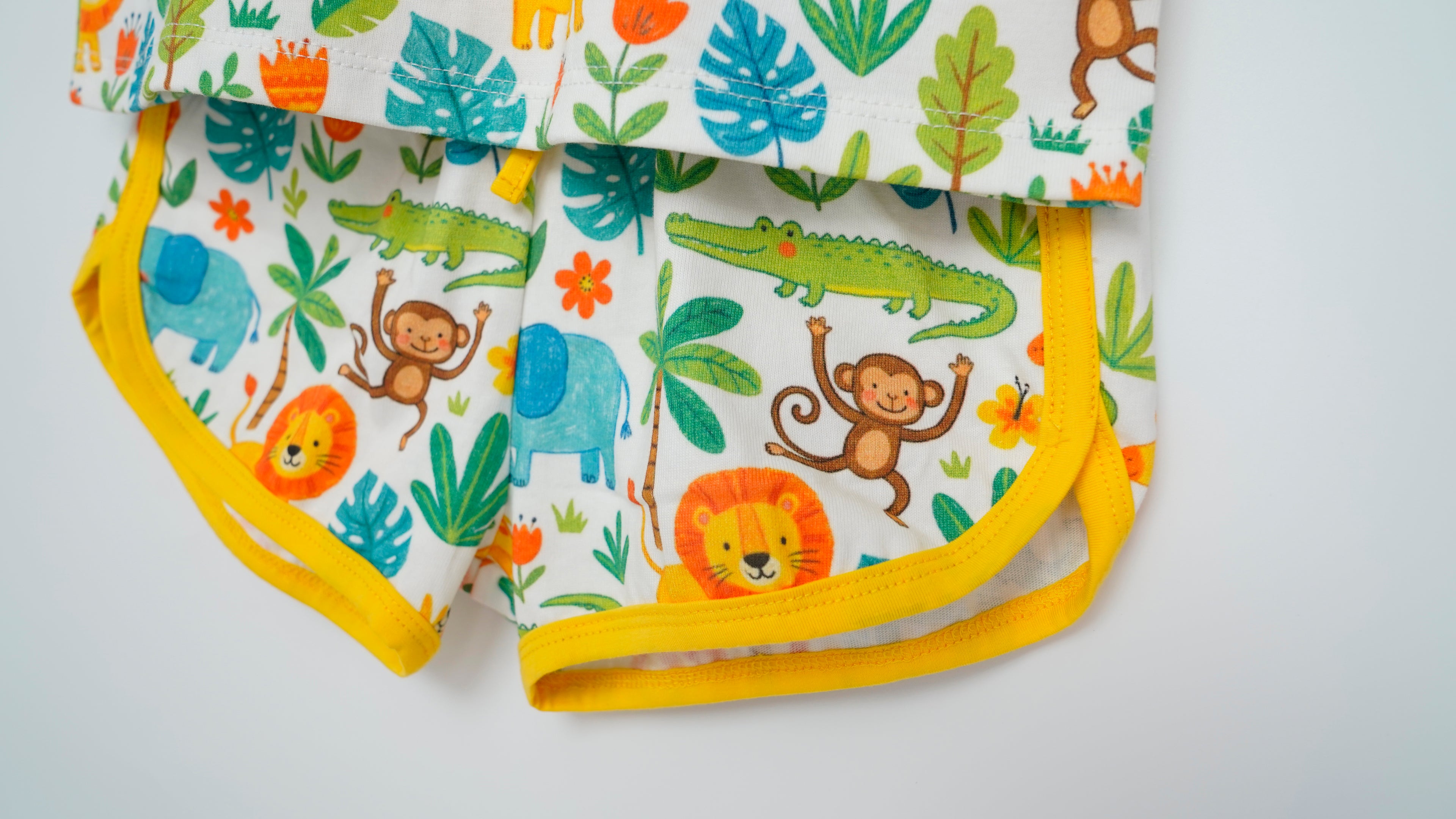 Jungle Safari Organic Cotton Boys Set | Toddler &amp; Kids Outfit 2T-8T