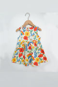 Rainbow Meadow Organic Cotton Girls Dress | Toddler & Kids Dress 2T-8T