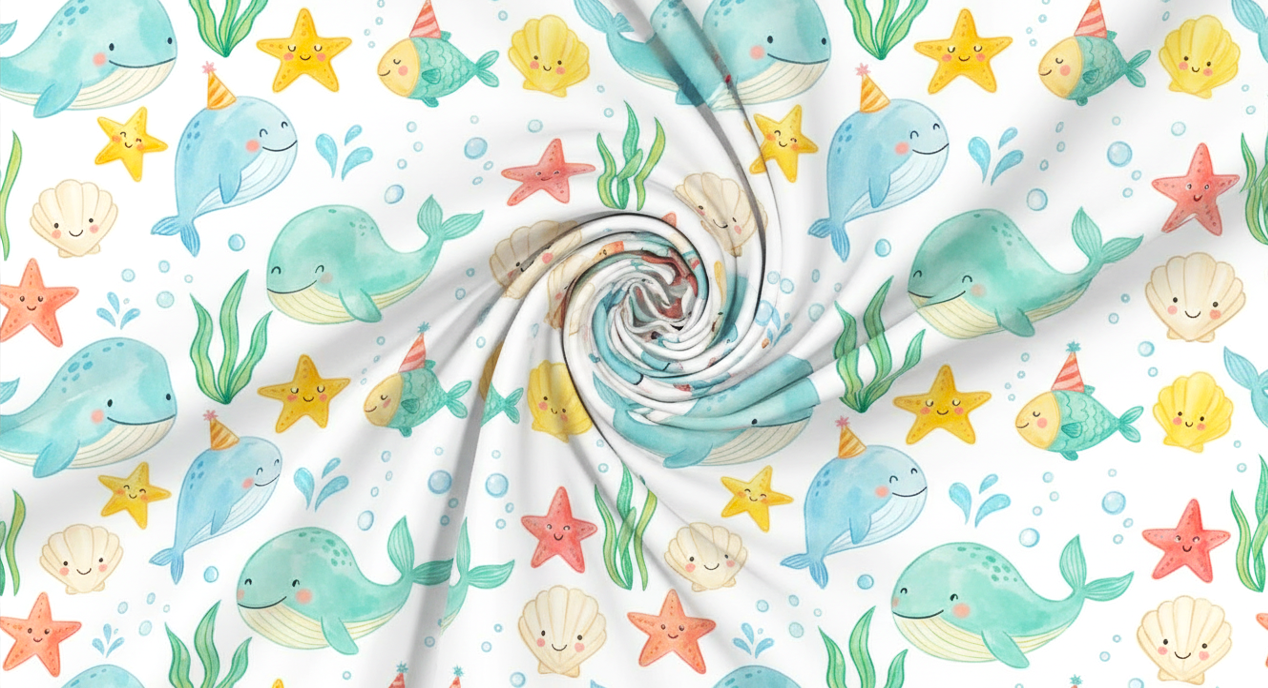 Under the Sea Friends Organic Cotton Girls Set | Toddler & Kids Outfit 2T-8T