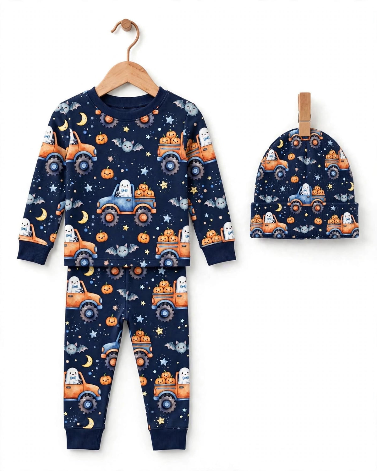 Midnight Pumpkin Run - Family Matching Lounge Set